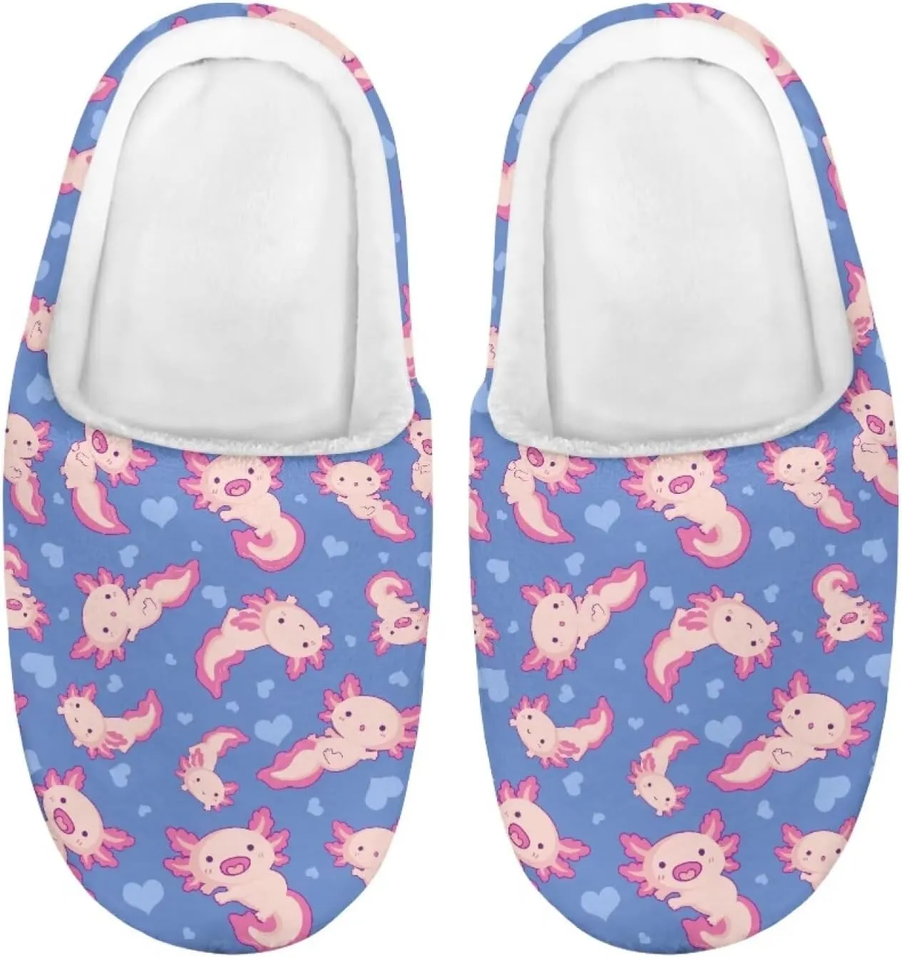 Kids Fluffy Slippers for Winter, Warm Closed Toe Home Slippers, Soft Cozy Scuff Slippers for Boys Girls