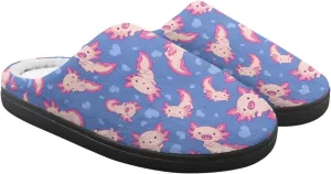 Kids Fluffy Slippers for Winter, Warm Closed Toe Home Slippers, Soft Cozy Scuff Slippers for Boys Girls