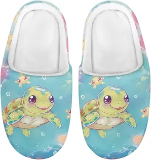 Kids Fluffy Slippers Girls Boys House Slippers Bedroom Non Slip Home Slippers Size 9-15
