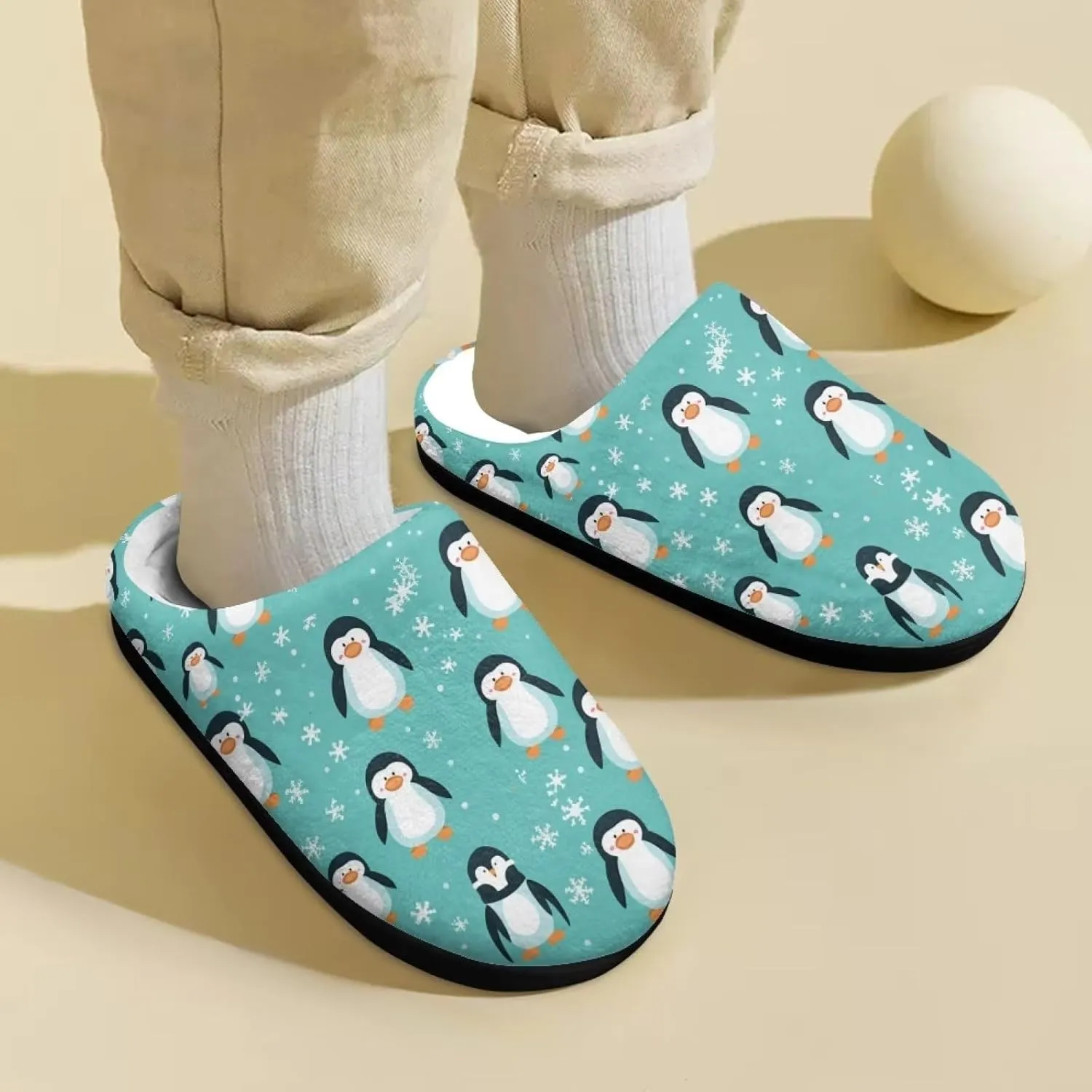 Kids House Slippers Size 9-14.5 Cute Slippers for Teen Girls Soft Plush Warm Bedroom Shoes