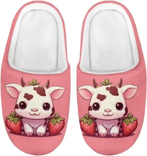 Kids House Slippers Size 9-14.5 Cute Slippers for Teen Girls Soft Plush Warm Bedroom Shoes