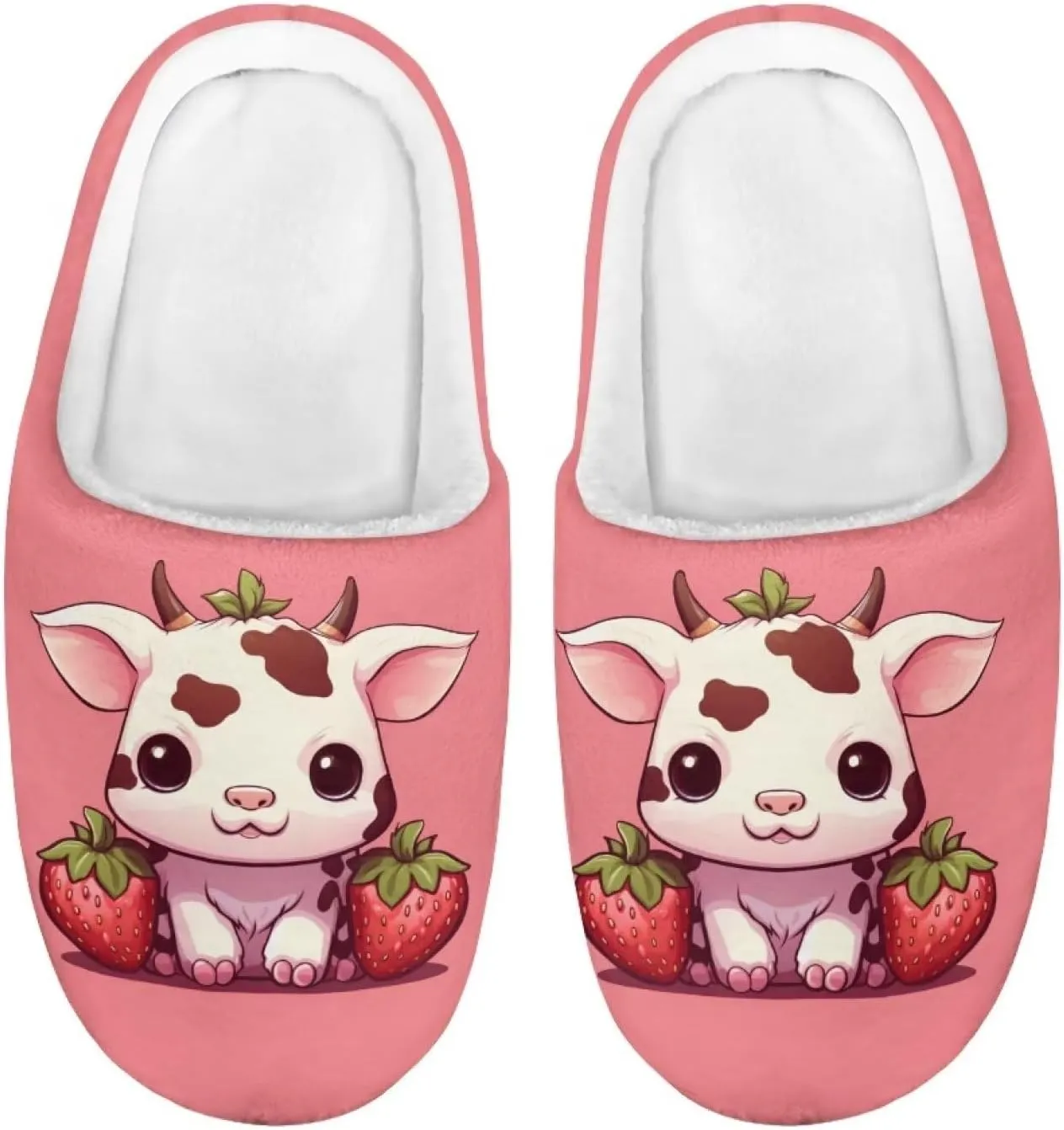 Kids House Slippers Size 9-14.5 Cute Slippers for Teen Girls Soft Plush Warm Bedroom Shoes
