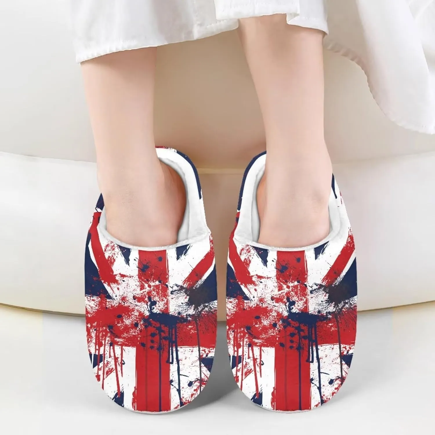 Kids Warm Plush Winter Cotton Slippers Girls Boys House Slipper Slip On Nonslip Indoor Slippers Shoes