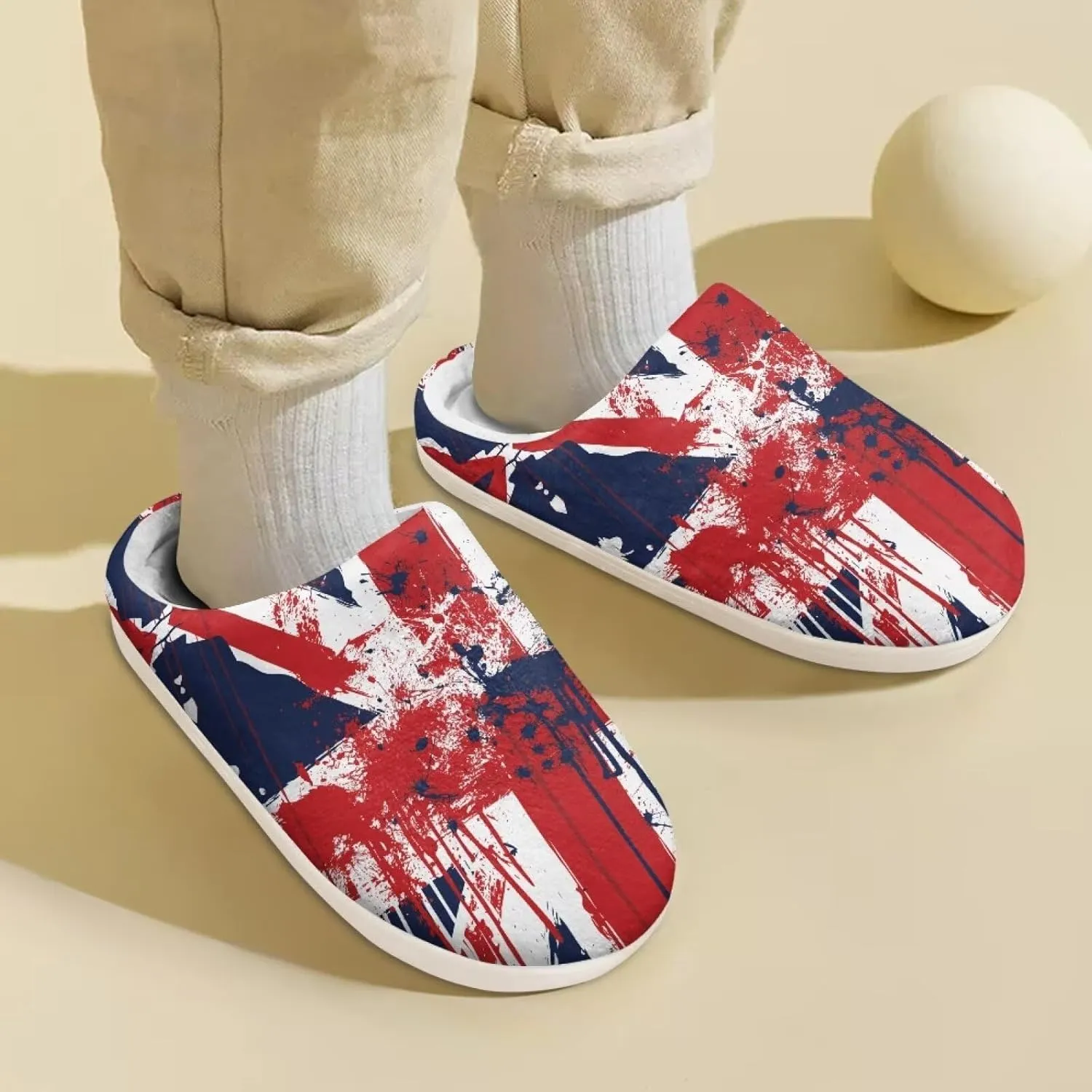 Kids Warm Plush Winter Cotton Slippers Girls Boys House Slipper Slip On Nonslip Indoor Slippers Shoes