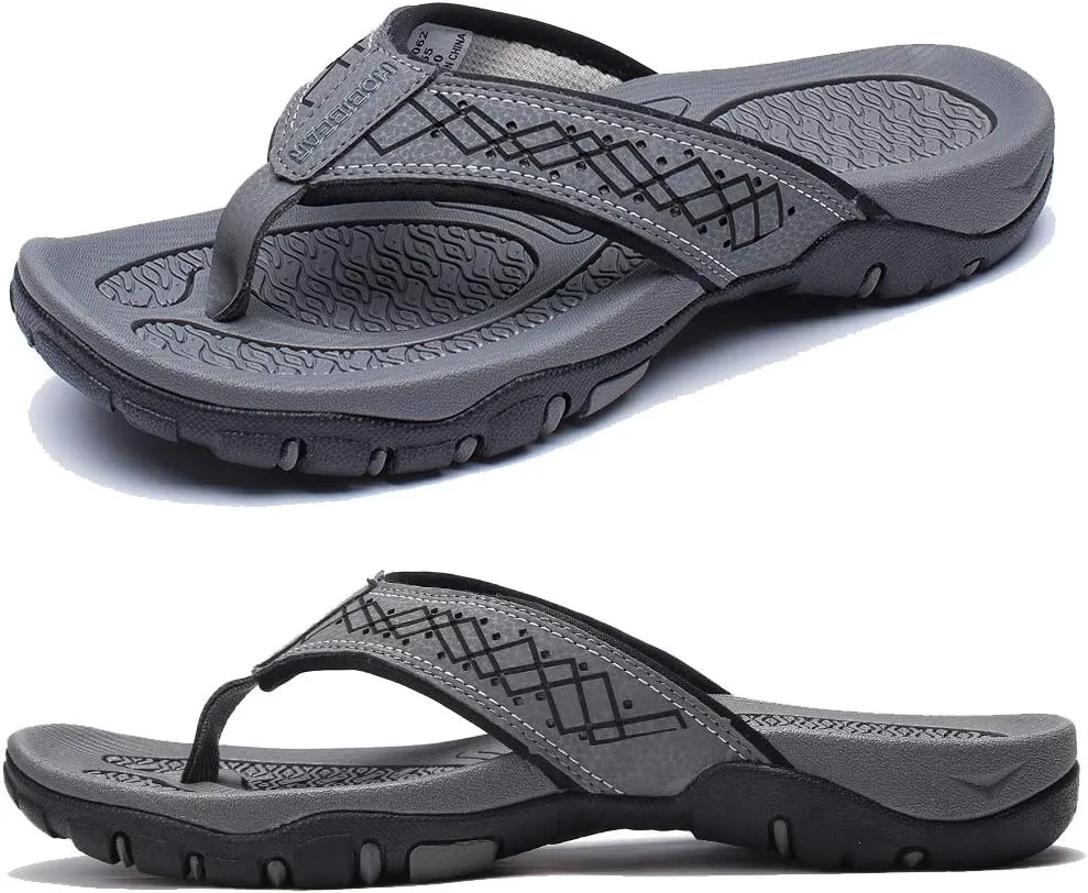 KIIU Mens Thong Sandals Indoor and Outdoor Beach Flip Flop