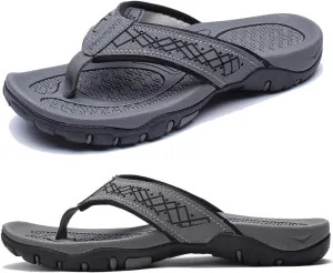 KIIU Mens Thong Sandals Indoor and Outdoor Beach Flip Flop