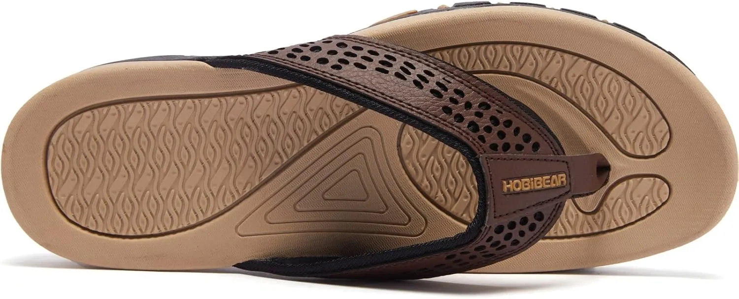 KIIU Mens Thong Sandals Indoor and Outdoor Beach Flip Flop