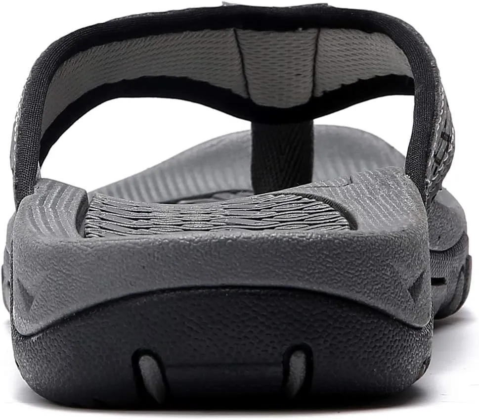 KIIU Mens Thong Sandals Indoor and Outdoor Beach Flip Flop