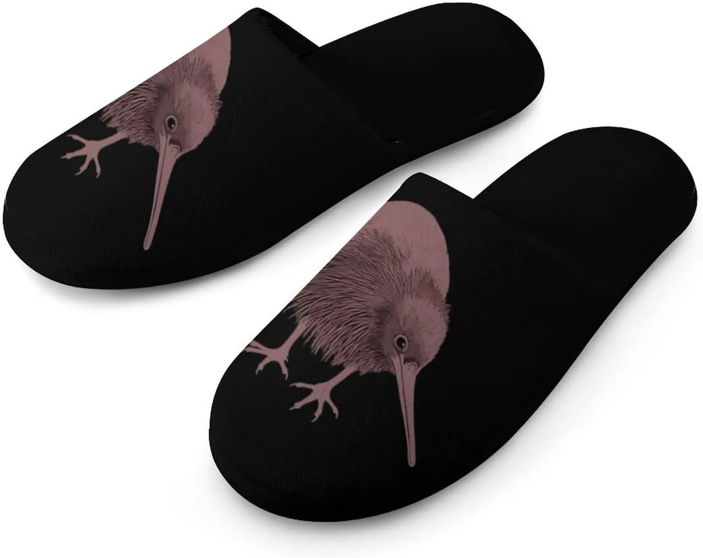 Kiwi Bird Men's Cotton Slippers Casual House Shoes Non-Slip Closed Toe House Shoes for Indoor Outdoor