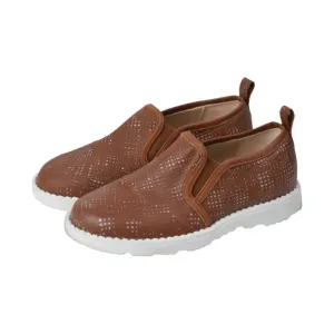 Kyrell - Tan Soft Leather Sneaker for Boy/Girl by Manuela de Juan