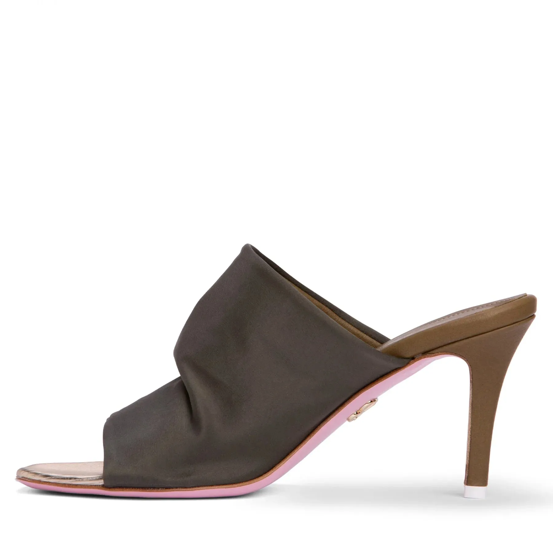Lana Khaki Stretch Mules