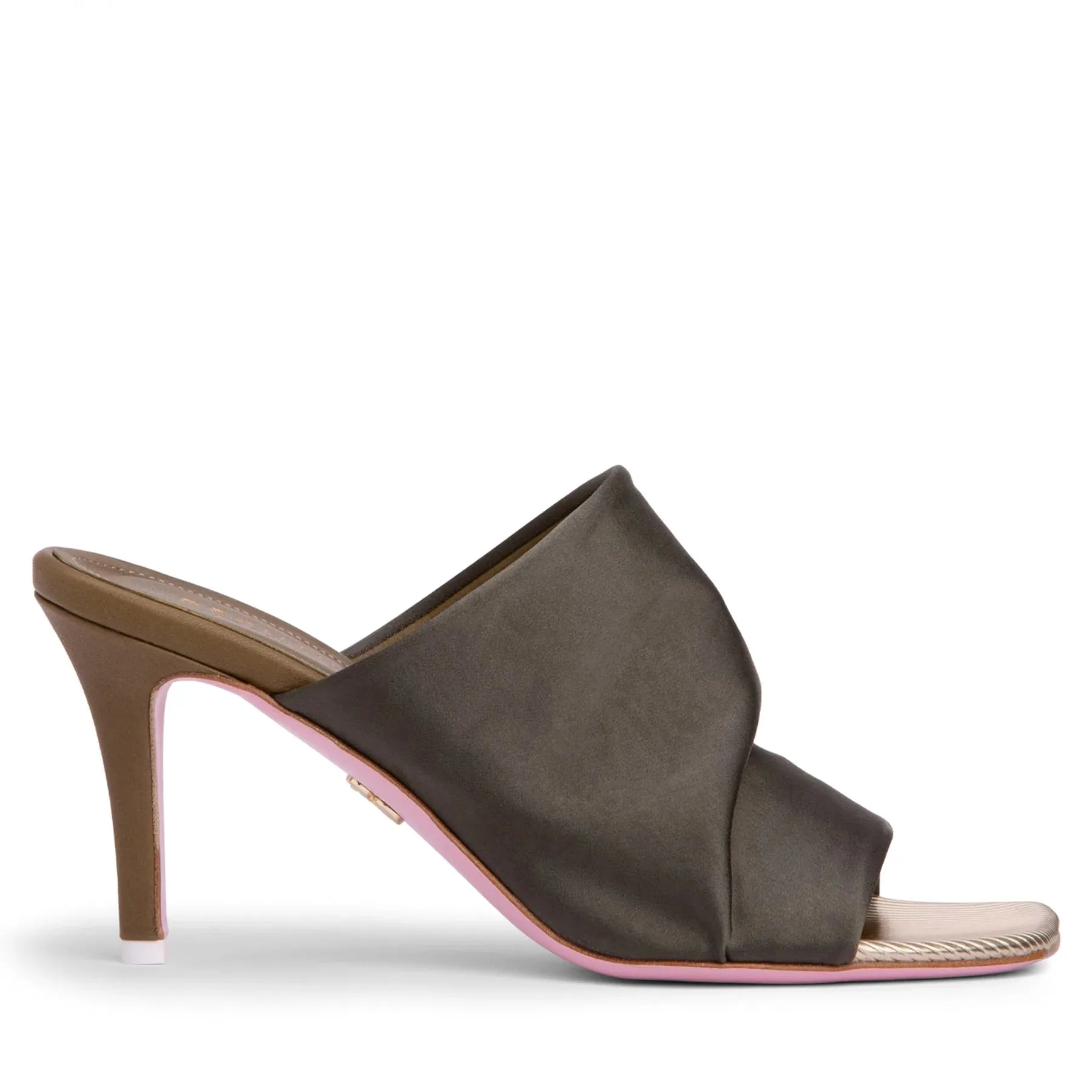 Lana Khaki Stretch Mules