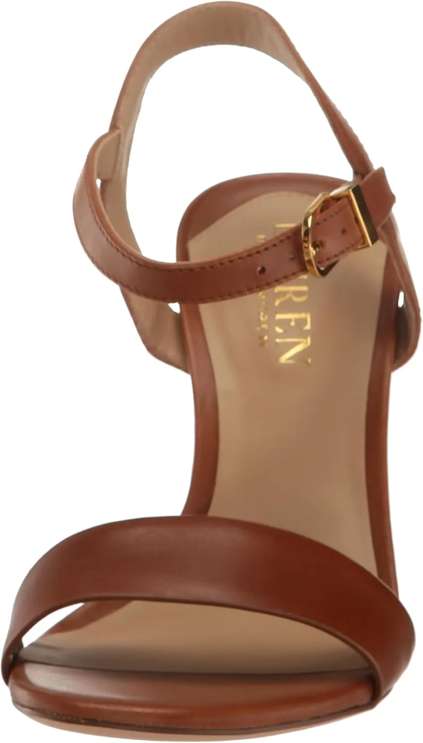 Lauren Ralph Lauren Women's Gwen Burnished Leather Sandal