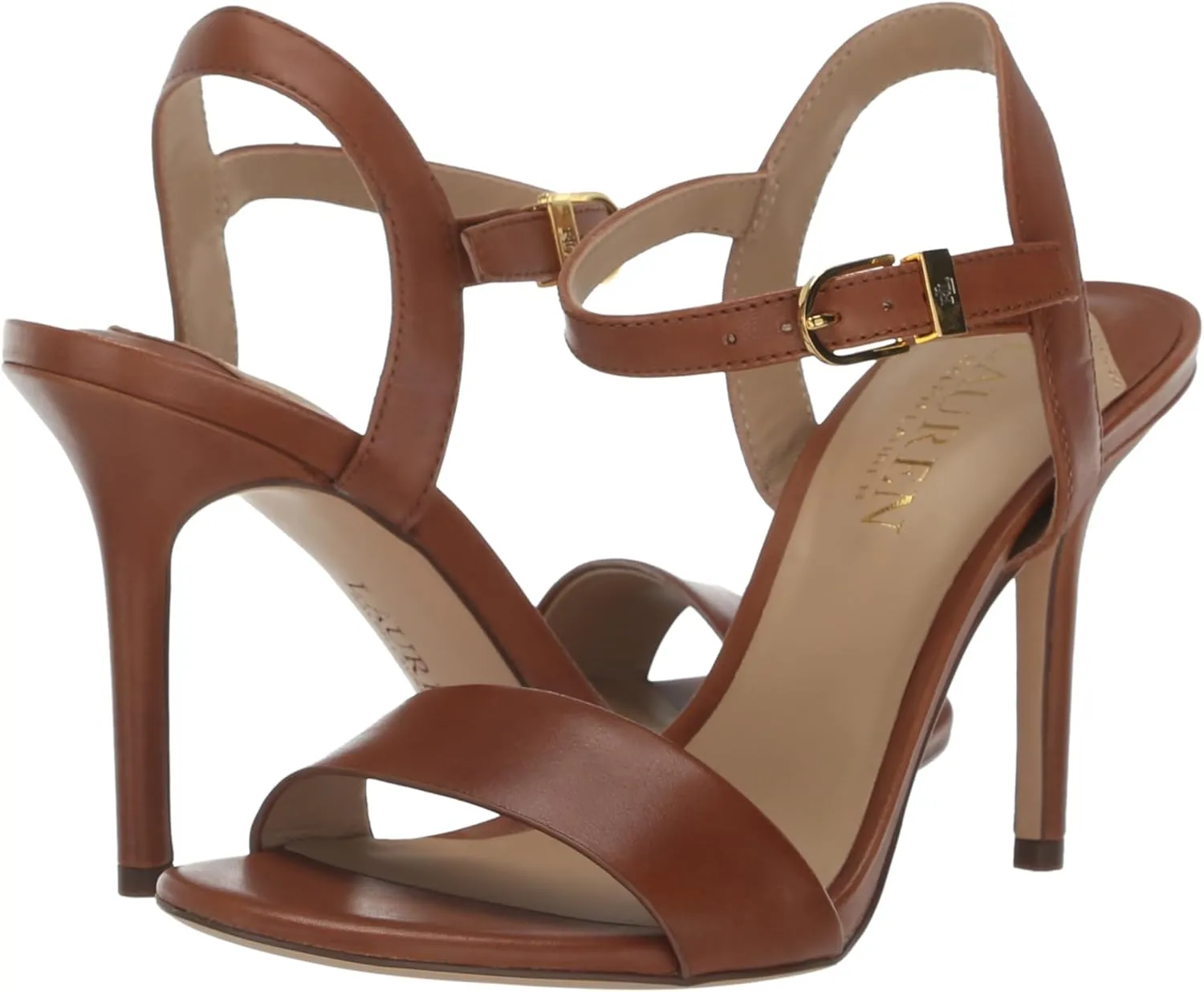 Lauren Ralph Lauren Women's Gwen Burnished Leather Sandal