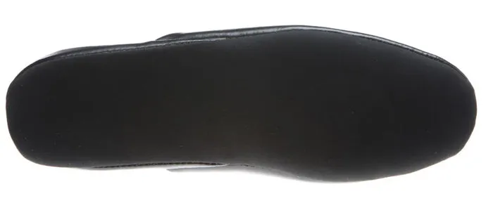 L.B. Evans Duke Scuff Black Soft Leather Mens Slipper 2761LBE