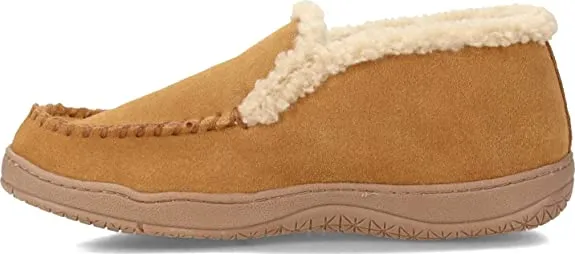 Leather Clarks Bootie Padded with Durable - Ankle Lining Sherpa Lined Customer-approved Men's Boots Gripped Slip-Ons Comfy Plush Suede & - & Slippers Indoor/Outdoor Exclusive sale Rubber Ankle Outsoles Insole