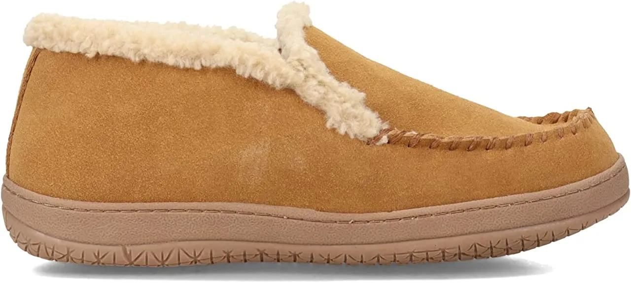 Leather Clarks Bootie Padded with Durable - Ankle Lining Sherpa Lined Customer-approved Men's Boots Gripped Slip-Ons Comfy Plush Suede & - & Slippers Indoor/Outdoor Exclusive sale Rubber Ankle Outsoles Insole