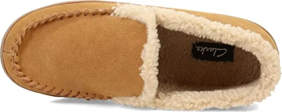 Leather Clarks Bootie Padded with Durable - Ankle Lining Sherpa Lined Customer-approved Men's Boots Gripped Slip-Ons Comfy Plush Suede & - & Slippers Indoor/Outdoor Exclusive sale Rubber Ankle Outsoles Insole