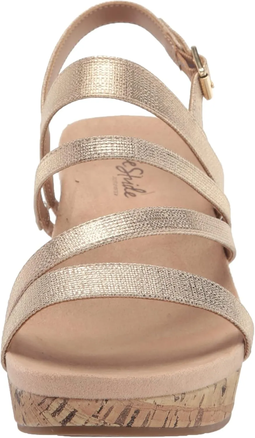 LifeStride Women's Discover Strappy Platform Wedge Sandal