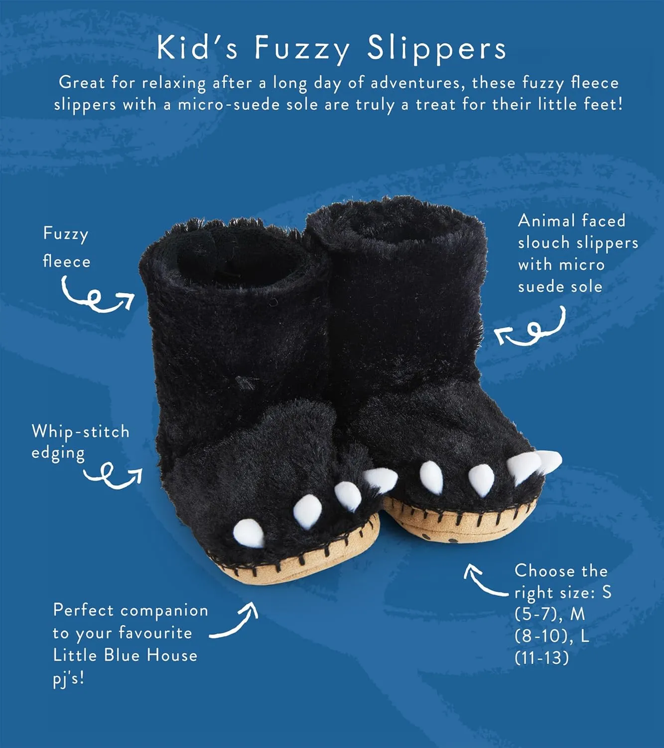Little Blue House by Hatley Girls' Hi-top Slouch Animal Slipper