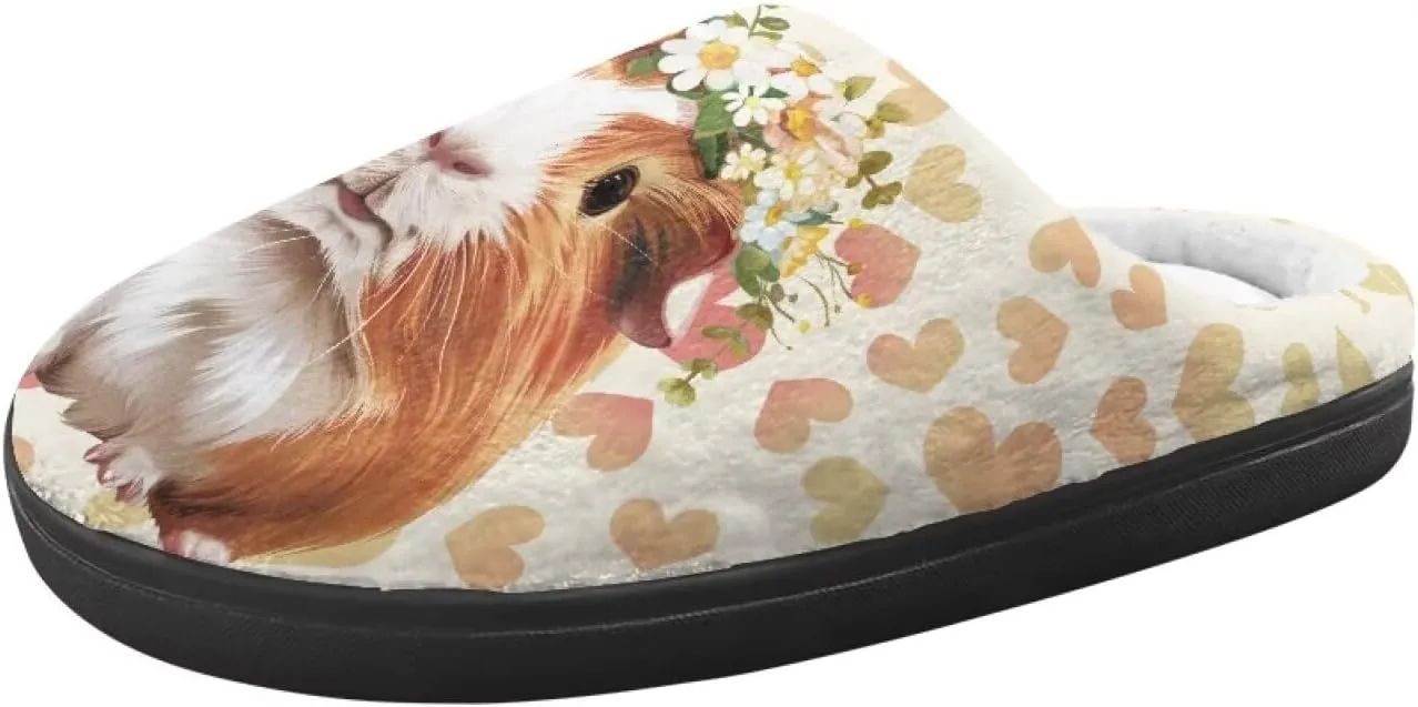 Little Girls Slippers Indoor Comfort Cute Pattern Size 9-15 Black