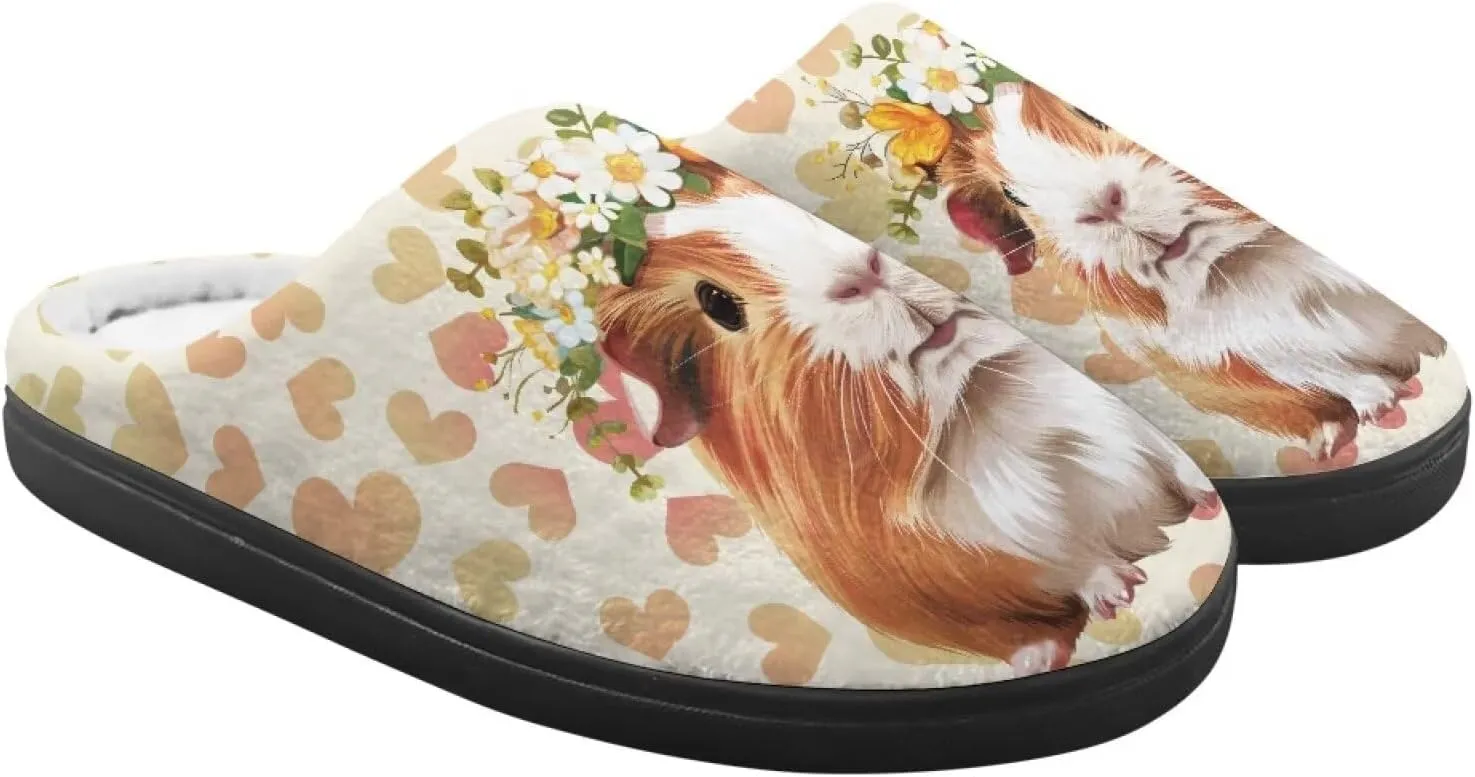 Little Girls Slippers Indoor Comfort Cute Pattern Size 9-15 Black
