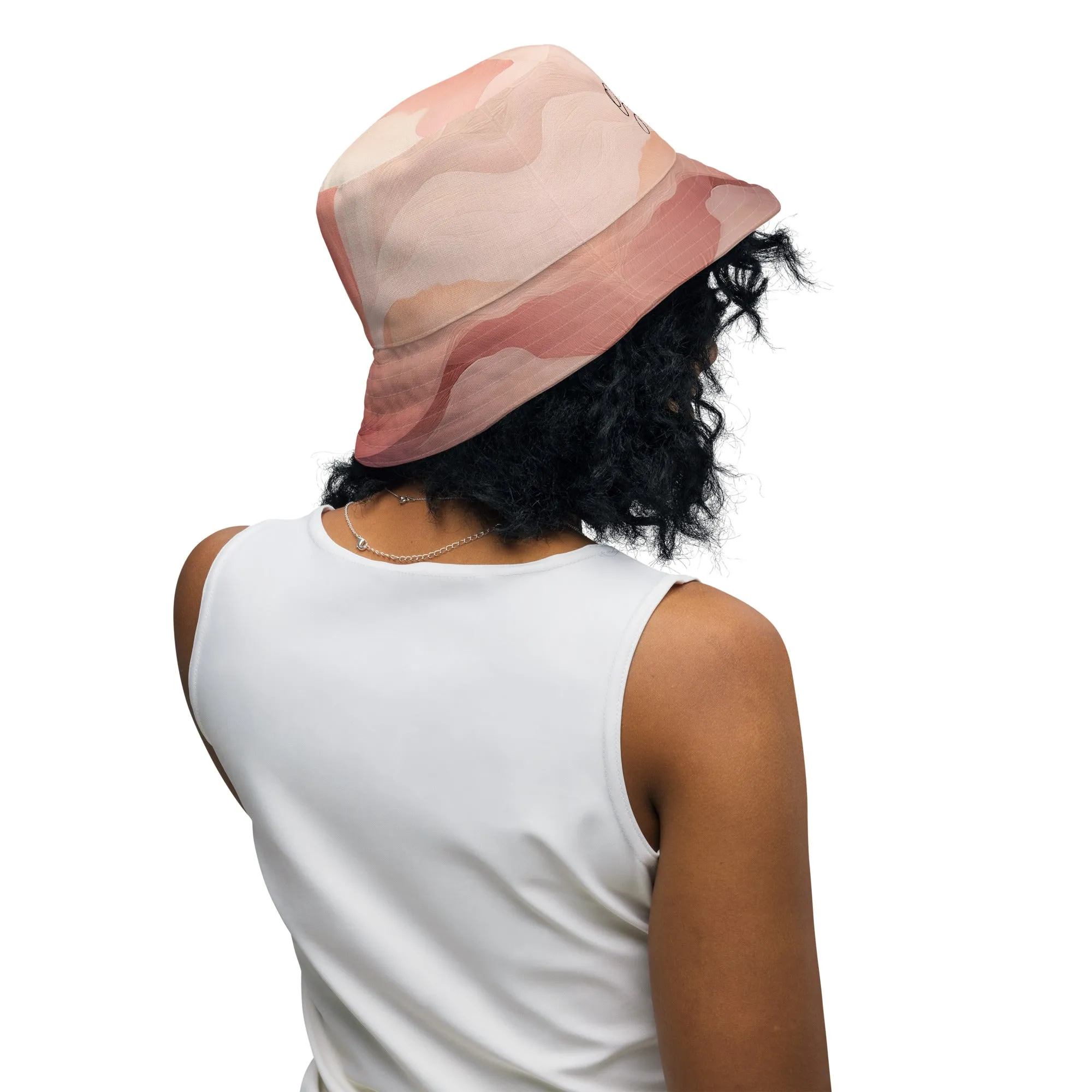 Marshmellow flowers - Reversible bucket hat