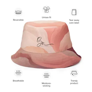 Marshmellow flowers - Reversible bucket hat