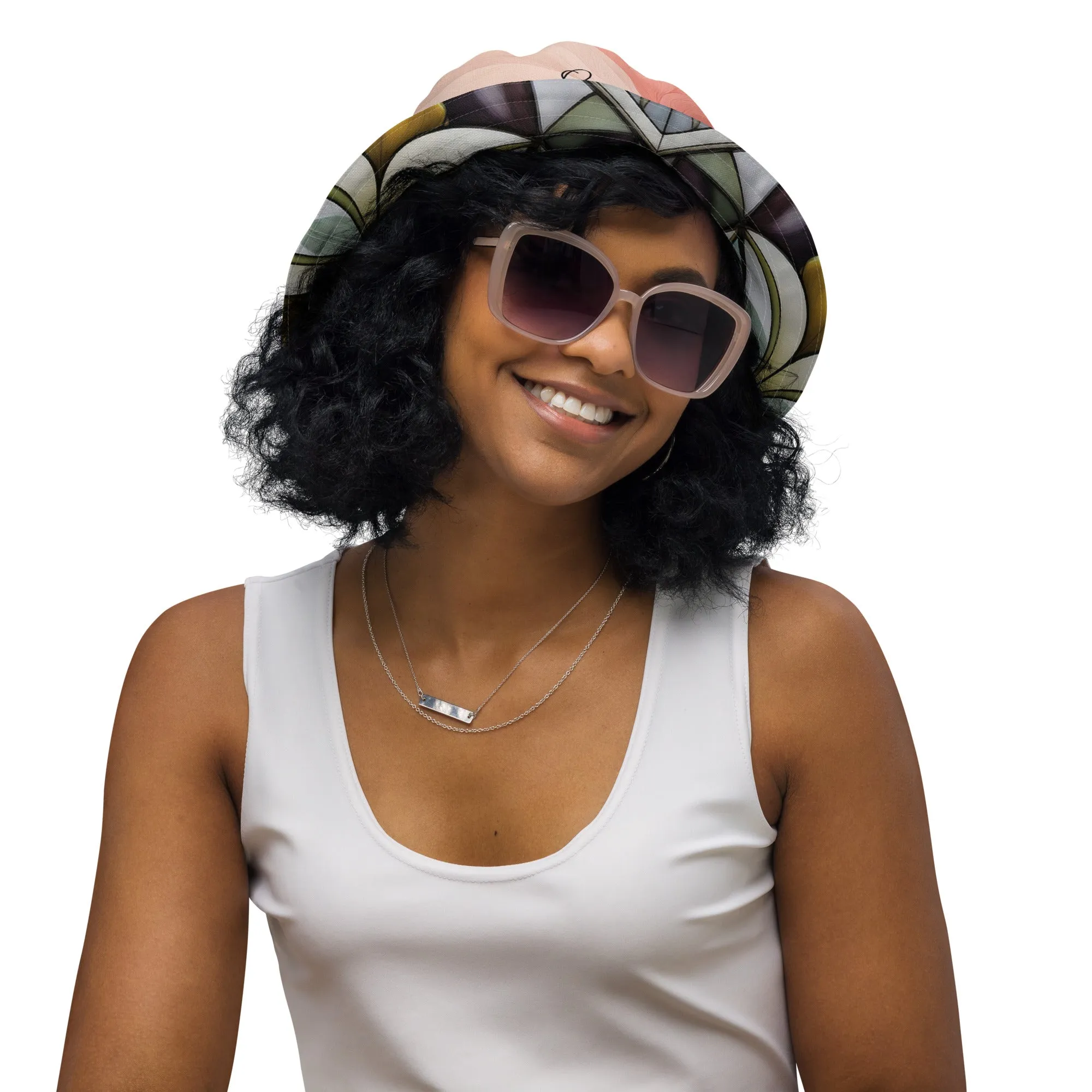 Marshmellow flowers - Reversible bucket hat