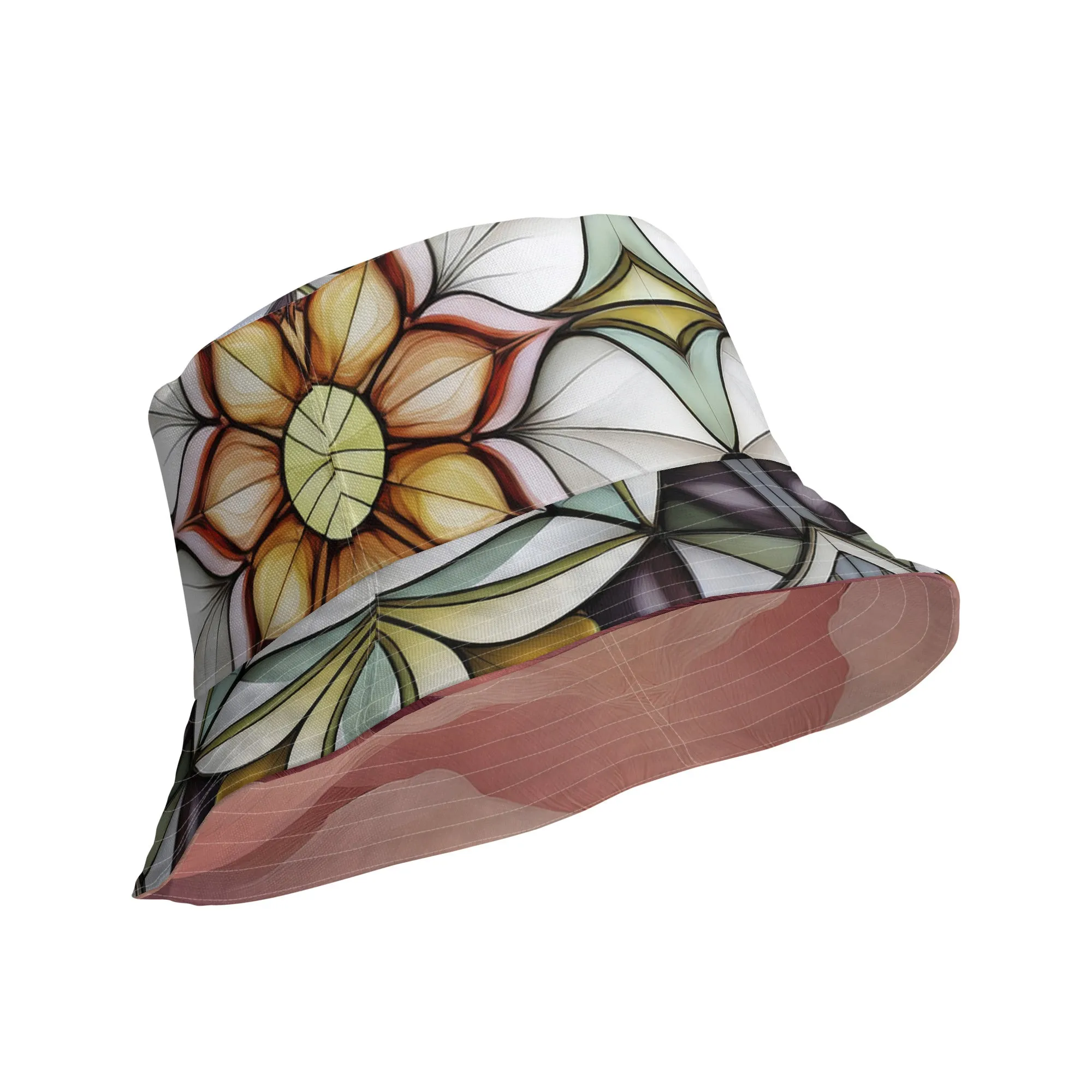 Marshmellow flowers - Reversible bucket hat