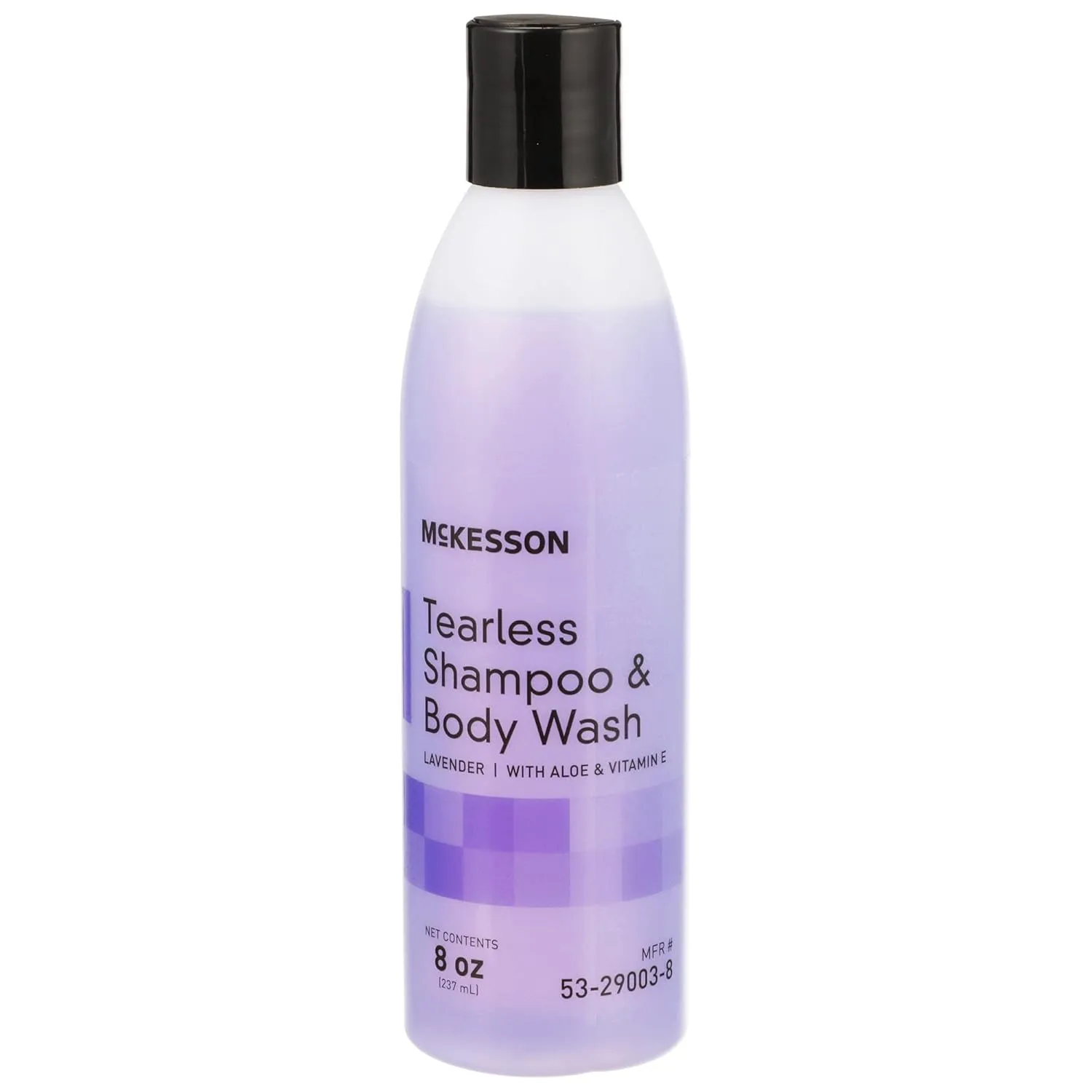 McKesson Tearless Shampoo and Body Wash with Aloe and Vitamin E, Lavender Scent, 8 oz, 48 Count