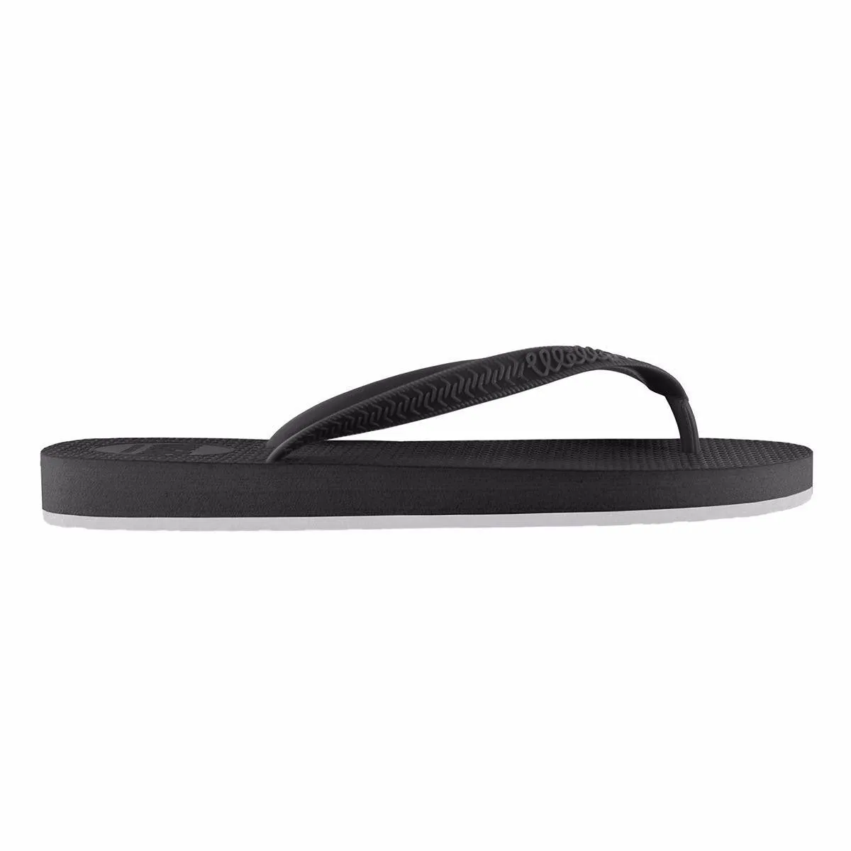 Men's Flip Flops Black with Black Strap