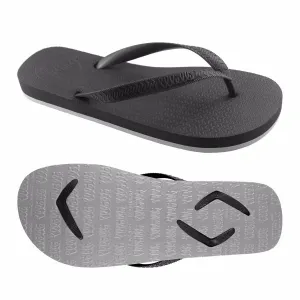 Men's Flip Flops Black with Black Strap