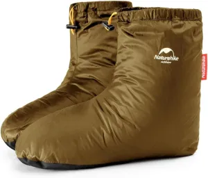 Naturehike Ultralight Winter Goose Down Booties, Camping Warm & Cozy Down Sleeping Socks for Men & Women, Down Filled Slipper Boots with Storage Bag