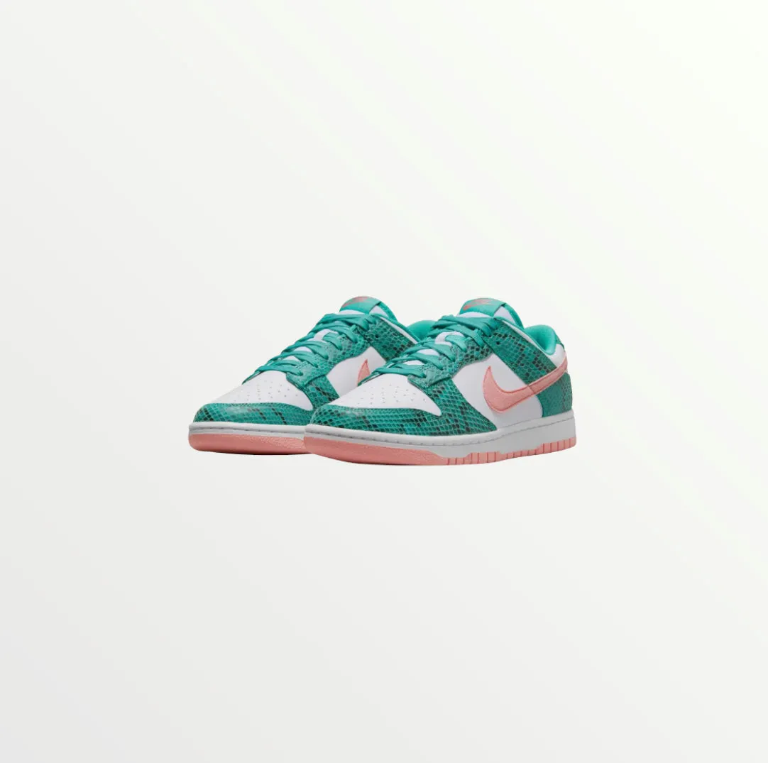 nike dunk low washed teal snakeskin