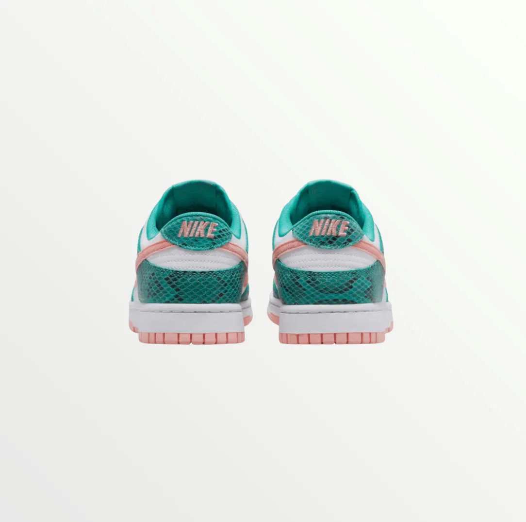 nike dunk low washed teal snakeskin