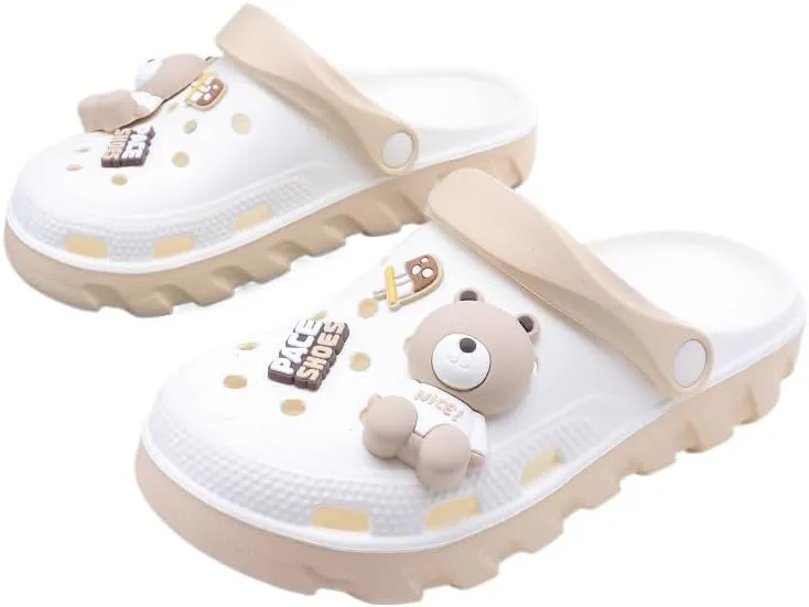 Non-Slip Valentine's Day Cartoon Clogs with Soft Sole and Closed Toe for Summer Beach and Garden Wear