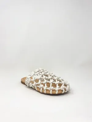Nour Soft Braided Slipper in White