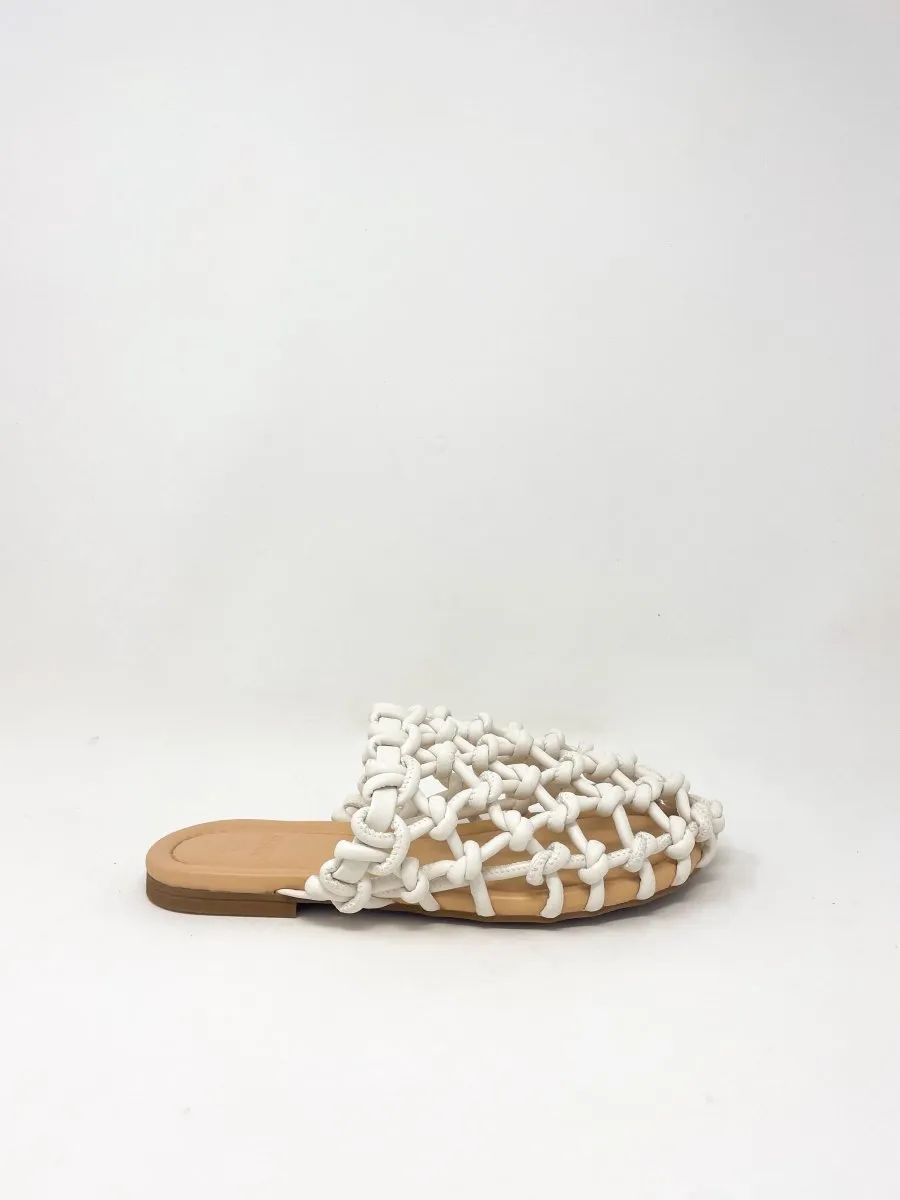 Nour Soft Braided Slipper in White