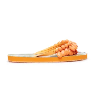 ORANGE FLOWERS SLIPPERS