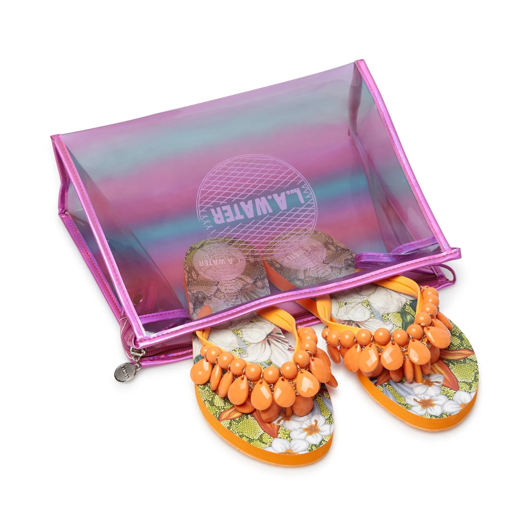ORANGE FLOWERS SLIPPERS