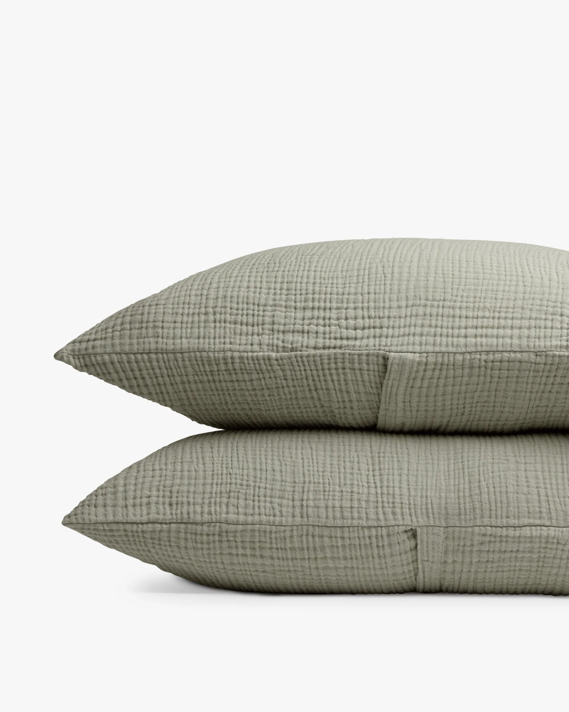 Organic Cloud Cotton Sham Set (Moss)