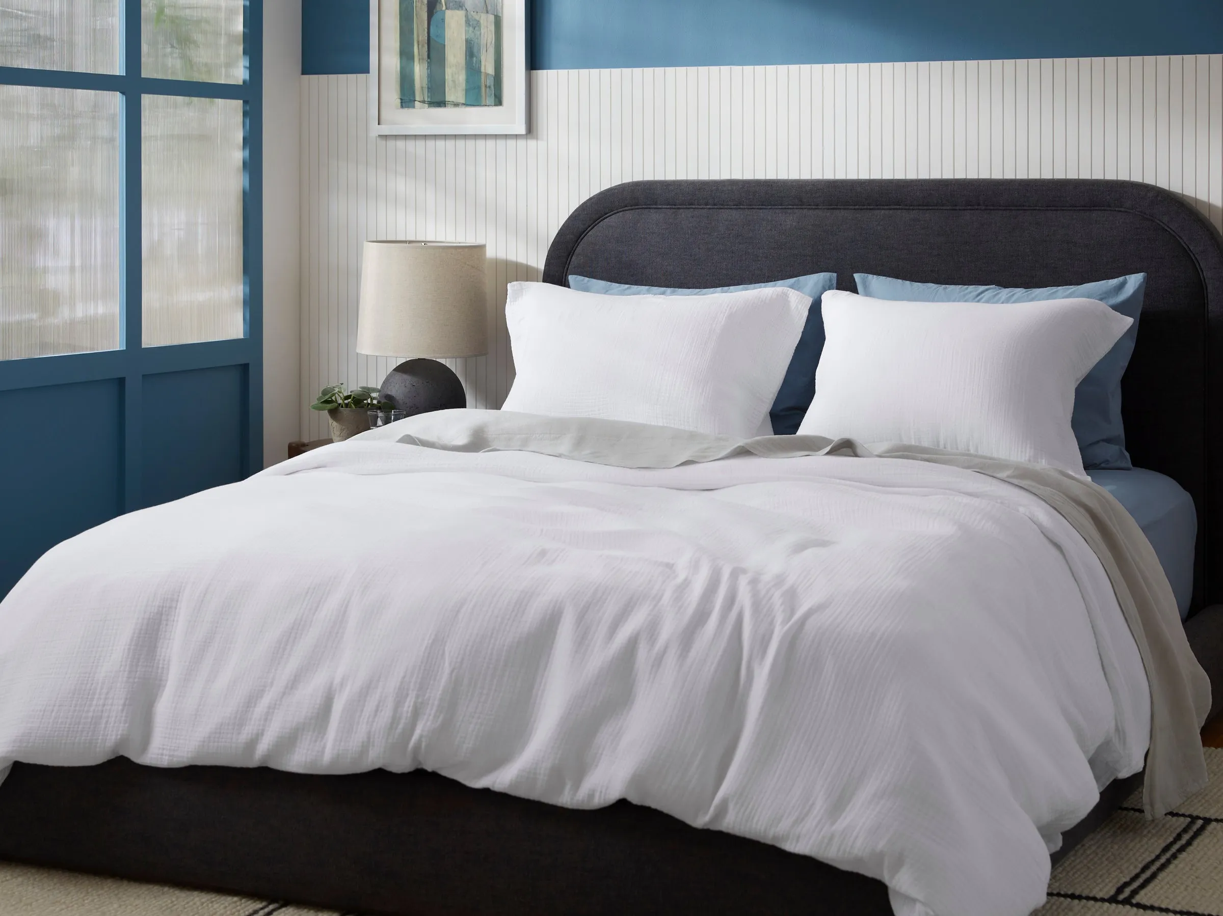Organic Cloud Cotton Sham Set (White)