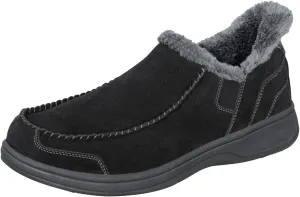 Orthofeet Men's Orthopedic Leather Vito Hands-Free Slipper
