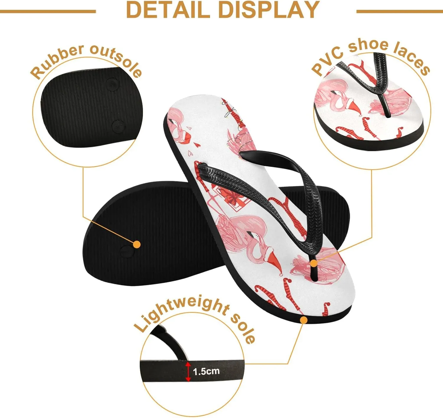 Oyihfvs Flip Flops Flip Sandal Home Slippers Hotel Spa Bedroom for Men Women XS-XXL