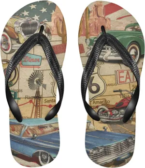 Oyihfvs Flip Flops Flip Sandal Home Slippers Hotel Spa Bedroom for Men Women XS-XXL