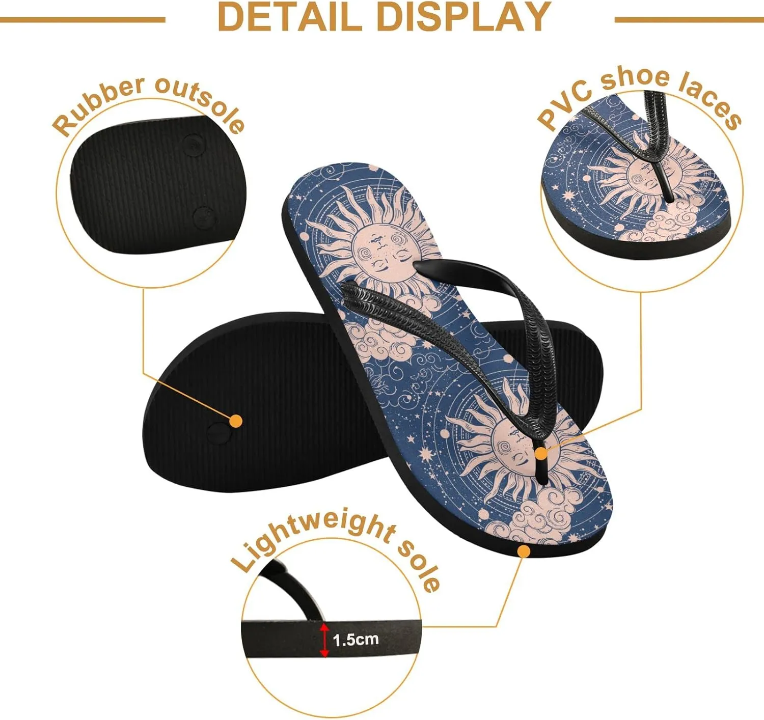 Oyihfvs Flip Flops Flip Sandal Home Slippers Hotel Spa Bedroom for Men Women XS-XXL