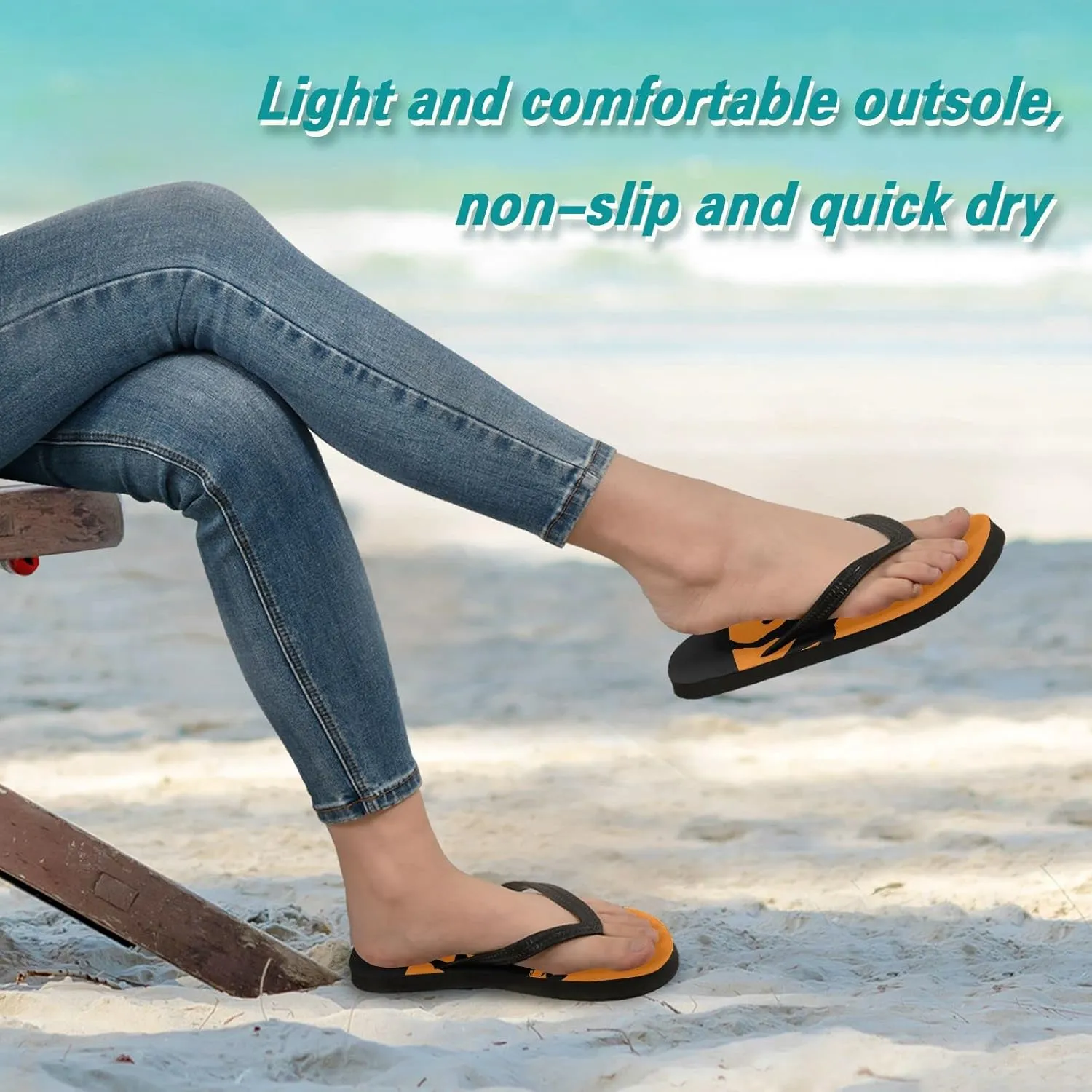 Oyihfvs Flip Flops Flip Sandal Home Slippers Hotel Spa Bedroom for Men Women XS-XXL