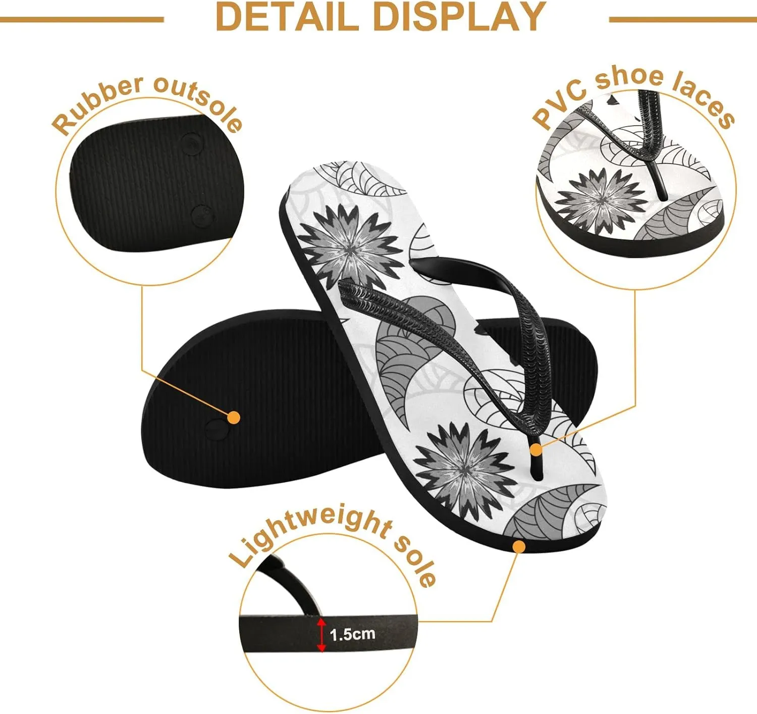Oyihfvs Flip Flops Flip Sandal Home Slippers Hotel Spa Bedroom for Men Women XS-XXL