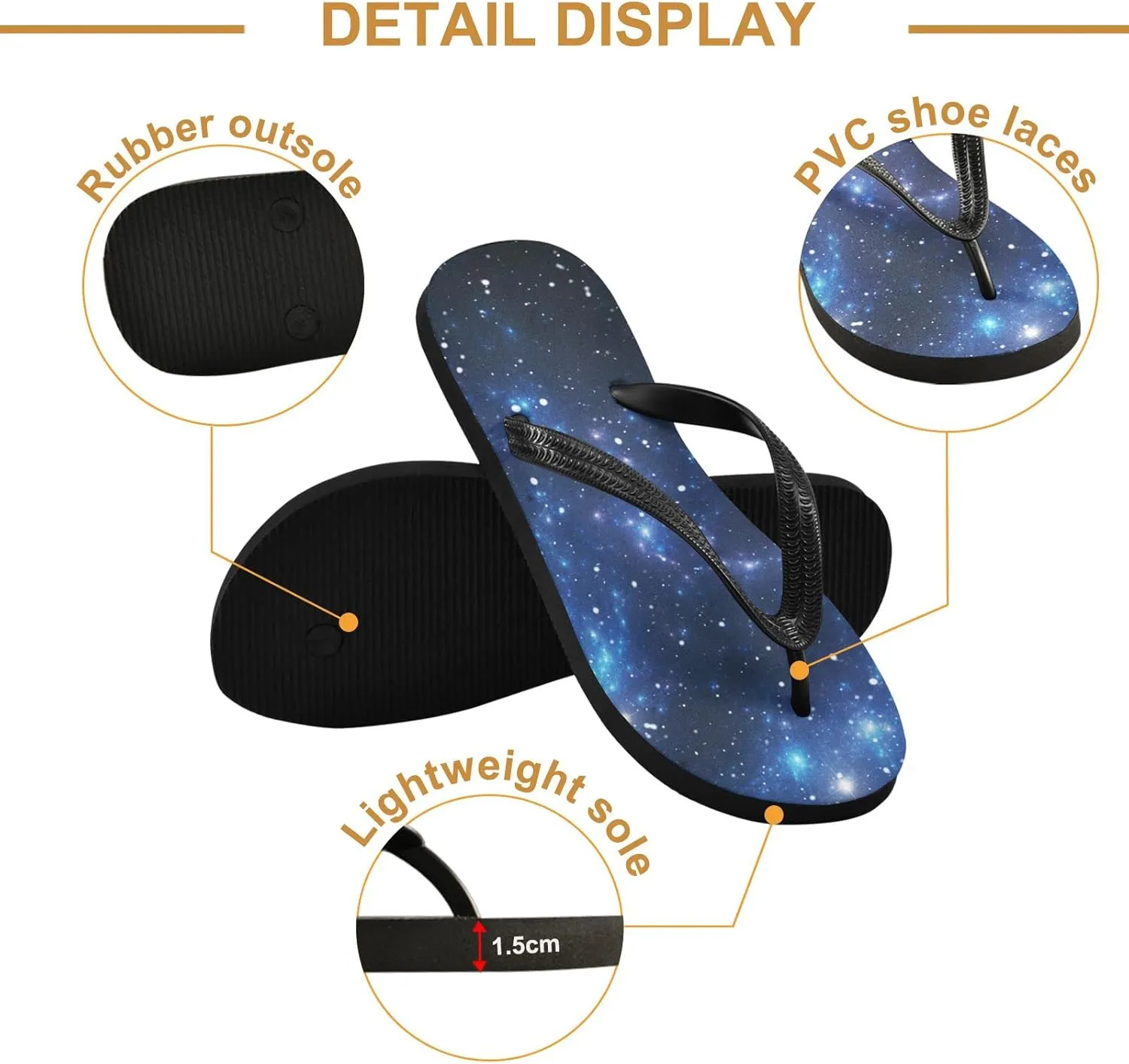 Oyihfvs Flip Flops Flip Sandal Home Slippers Hotel Spa Bedroom for Men Women XS-XXL